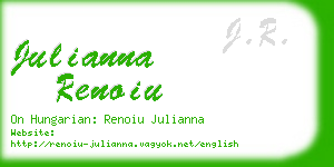 julianna renoiu business card